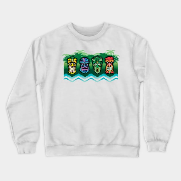 Tiki Guardians! Crewneck Sweatshirt by UncleFez